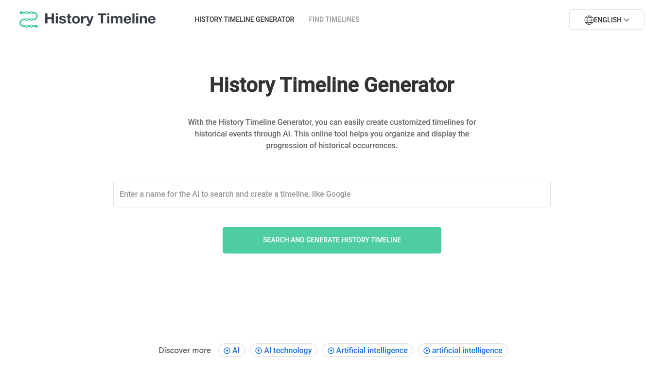 History Timeline Generator