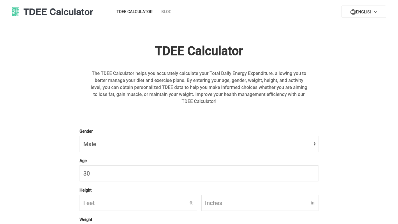 TDEE Calculator