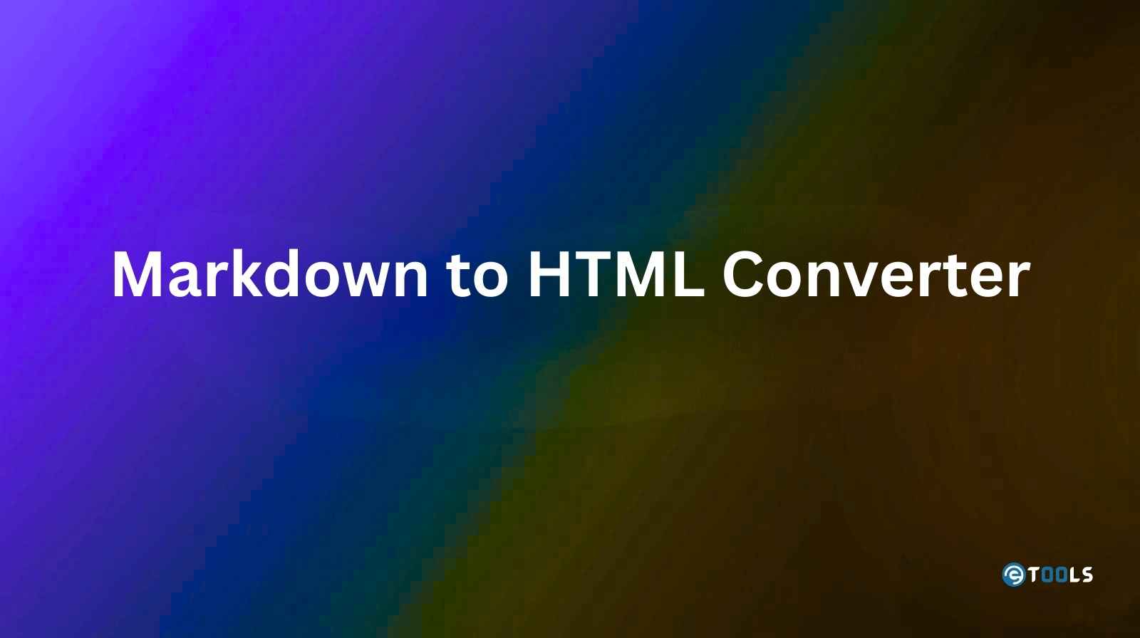 Markdown to HTML Converter