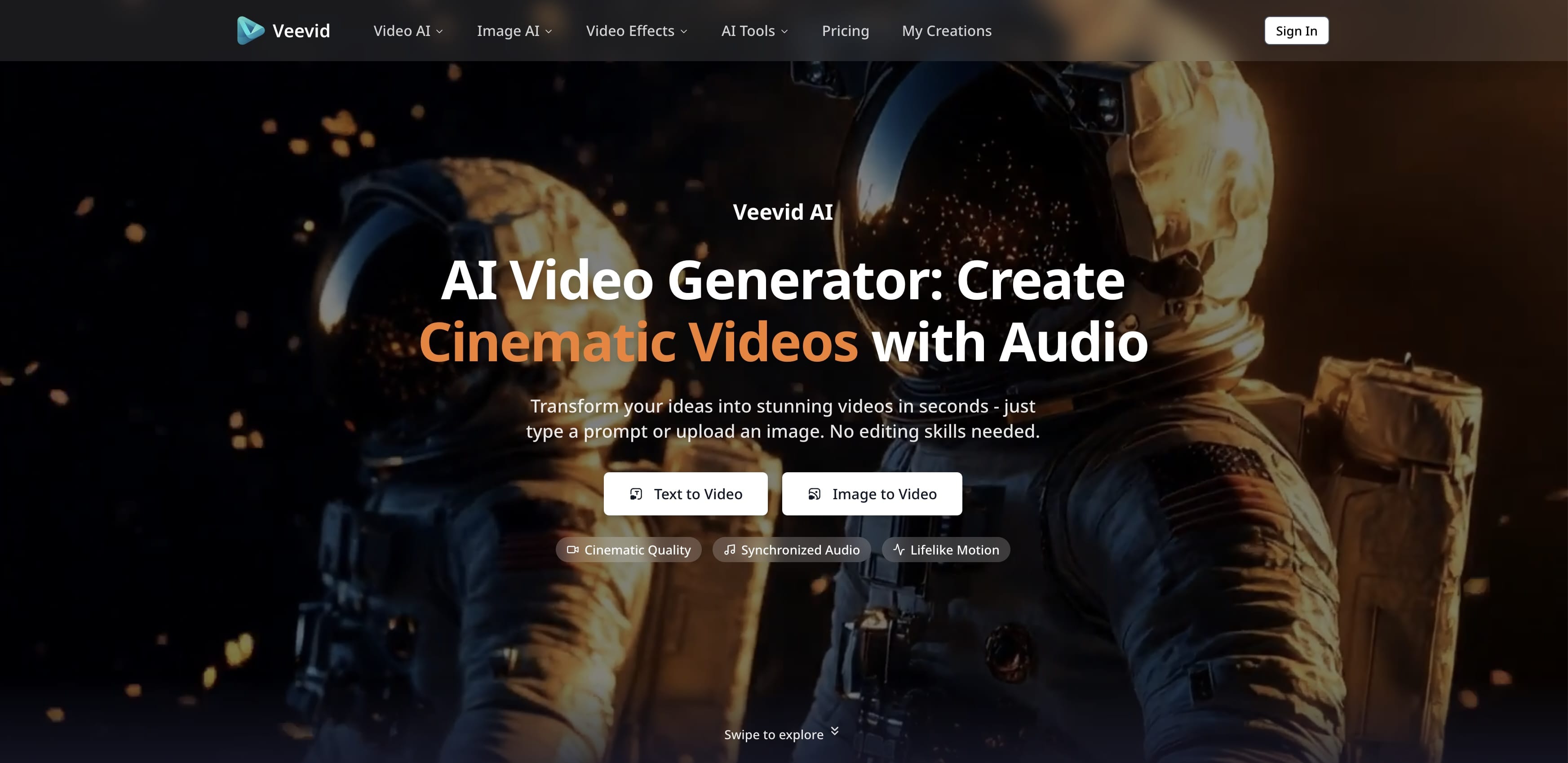 Veevid - Immersive Audio AI Video Platform