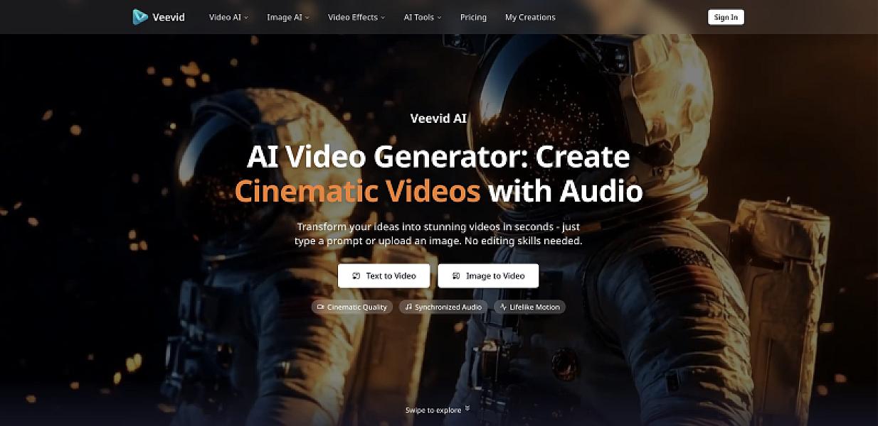 Veevid - Immersive Audio AI Video Platform
